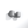 Nástenné svietidlo ORBIS 2 sivé 2x40W G9 Sollux Lighting