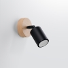 Nástenné svietidlo VERDO čierne 1x10W GU10 Sollux Lighting