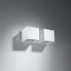 Nástenné svietidlo QUAD 2 biele 2x40W G9 Sollux Lighting
