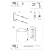 Nástenné svietidlo VICI biele 1X40W G9 Sollux Lighting