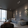 Nástenné svietidlo ORBIS concrete 1x40W G9 Sollux Lighting