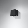Nástenné svietidlo LUCA black LED IP54 1x6W LED Sollux Lighting