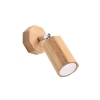 Nástenné svietidlo ZEKE dub 1x40W E27 Sollux Lighting