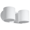 Nástenné svietidlo ORBIS 2 biele 2x40W G9 Sollux Lighting