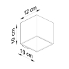 Nástenné svietidlo QUAD 1 sivé 1x40W G9 Sollux Lighting