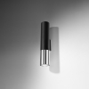 Nástenné svietidlo LOOPEZ čierna/chróm 2x40W GU10 Sollux Lighting