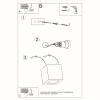 Keramická nástenná lampa LEO 1x60W E27 Sollux Lighting