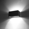 Nástenné svietidlo QUAD MAXI čierne 2x40W G9 Sollux Lighting