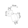 Nástenné svietidlo MERIDA biele 1x40W GU10 Sollux Lighting