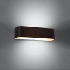 Nástenné svietidlo LOKKO čierne 2x60W E27 Sollux Lighting