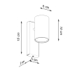 Nástenné svietidlo UTTI biele 1x40W GU10 Sollux Lighting