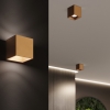 Nástenné svietidlo QUAD 1 gold 1x8W G9 Sollux Lighting