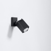 Nástenné svietidlo MERIDA čierne 1x40W GU10 Sollux Lighting