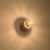 Nástenné svietidlo SALGADO prírodné drevo 1x60W E27 Sollux Lighting