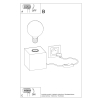ARIZ stolová lampa prírodné drevo 1x60W E 27 Sollux Lighting