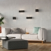 Keramická nástenná lampa VEGA čierna 1x60W E27 Sollux Lighting
