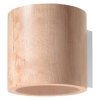 Nástenné svietidlo ORBIS prírodné drevo 1x40W G9 Sollux Lighting