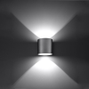 Nástenné svietidlo ORBIS 1 sivé 1x40W G9 Sollux Lighting