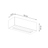 Nástenné svietidlo VEGA 30 concrete 1x60W E27 Sollux Lighting