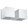 Nástenné svietidlo QUAD 2 biele 2x40W G9 Sollux Lighting