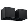 Nástenné svietidlo QUAD 2 čierne 2x40W G9 Sollux Lighting