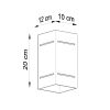 Nástenné svietidlo BLOCCO čierne 1x40W G9 Sollux Lighting