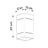 Nástenné svietidlo BLOCCO biele 1x40W G9 Sollux Lighting