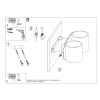 Nástenné svietidlo ORBIS 2 biele 2x40W G9 Sollux Lighting