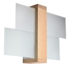 Nástenné svietidlo FENIKS 1 prírodné drevo 1x60W E27 Sollux Lighting