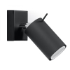 Nástenné svietidlo RING čierne 1x40W GU10 Sollux Lighting