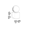ARIZ concrete 1x60W E 27 stolová lampa Sollux Lighting