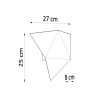 Nástenné svietidlo SOLIDO čierne 2x40W G9 Sollux Lighting