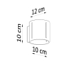 Nástenné svietidlo INEZ sivé 1x40W G9 Sollux Lighting