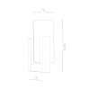Nástenné svietidlo LAPPO wenge 1x40W E14 Sollux Lighting