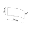 Nástenné svietidlo MAGNUS biele 2x40W G9 Sollux Lighting
