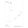Stolná lampa RING biela 1x40W GU10 Sollux Lighting