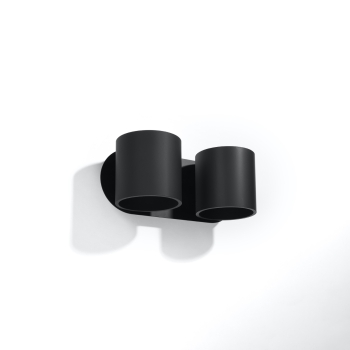 Nástenné svietidlo ORBIS 2 čierne 2x40W G9 Sollux Lighting
