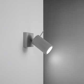 Nástenné svietidlo RING 1 sivé 1x40W GU10 Sollux Lighting