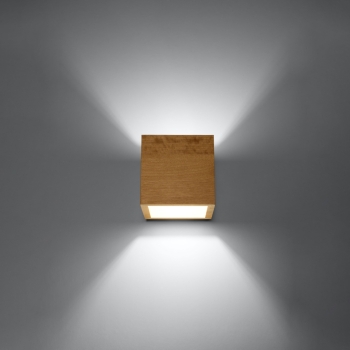 Nástenné svietidlo QUAD prírodné drevo 1x40W G9 Sollux Lighting