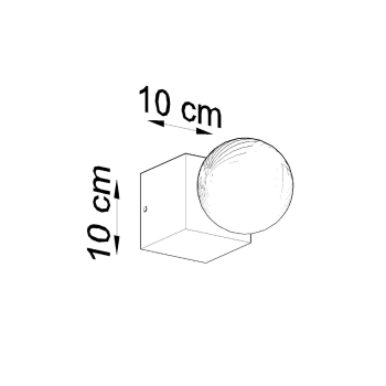Nástenné svietidlo ARIZ concrete 1x60W E27 Sollux Lighting