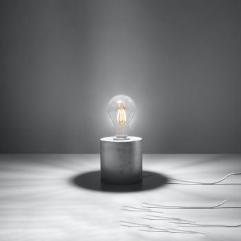SALGADO betón 1x60W E27 stolná lampa Sollux Lighting
