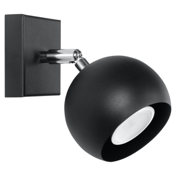 Nástenné svietidlo OCULARE čierne 1x40W GU10 Sollux Lighting