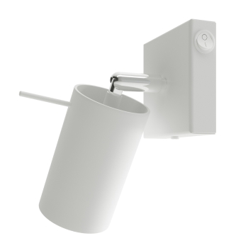Nástenné svietidlo RING biele s vypínačom 1x40W GU10 Sollux Lighting