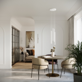 Nástenné svietidlo PASTELO 2 biele 2x8W G9 Sollux Lighting