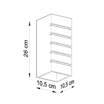 SAMIR 1x60W E27 keramická nástenná lampa Sollux Lighting