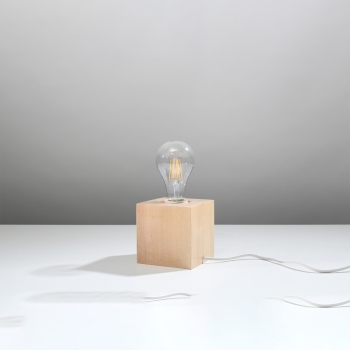 ARIZ stolová lampa prírodné drevo 1x60W E 27 Sollux Lighting