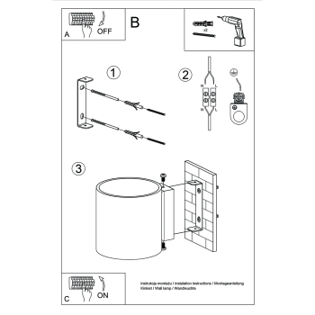 Nástenné svietidlo ORBIS 1 gold 1x8W G9 Sollux Lighting