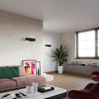 Nástenné svietidlo SIGMA čierne 1x60W E27 Sollux Lighting