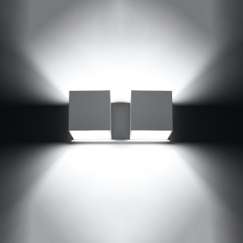 Nástenné svietidlo QUAD 2 biele 2x40W G9 Sollux Lighting