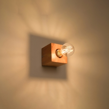 Nástenné svietidlo ARIZ prírodné drevo 1x60W E27 Sollux Lighting